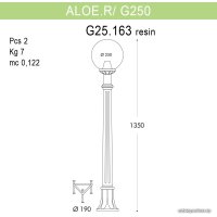 Фонарный столб Fumagalli Globe 250 G25.163.000.BYE27