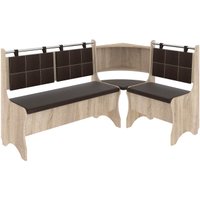 Угловой диван Mio Tesoro Оазис-2 108x163 (дуб сонома/коричневый)