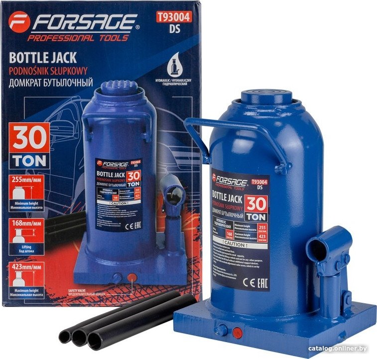Бутылочный домкрат FORSAGE F-T93004(DS) 30т