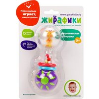 Погремушка Жирафики Звонкая гантелька Жирафик 939634