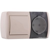 Розетка Lezard Nata 710-0300-170 (кремовый)