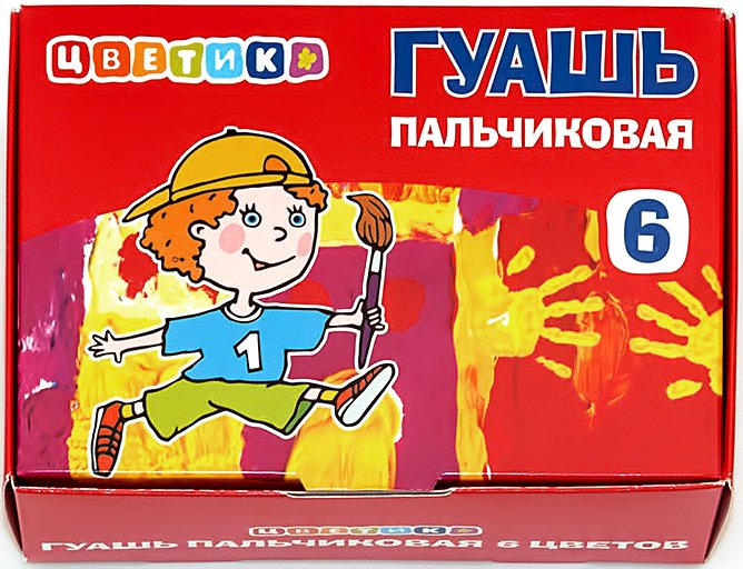 

Пальчиковые краски Цветик 3041243 (6 цветов)