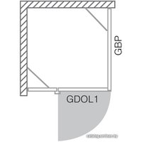 Душевая кабина Roth Elegant GBL+GDOP1 100x140 [133-100000L-00-02+132-140000P-00-02]