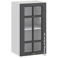 Шкаф навесной Трия Лина 1В4С (графит)