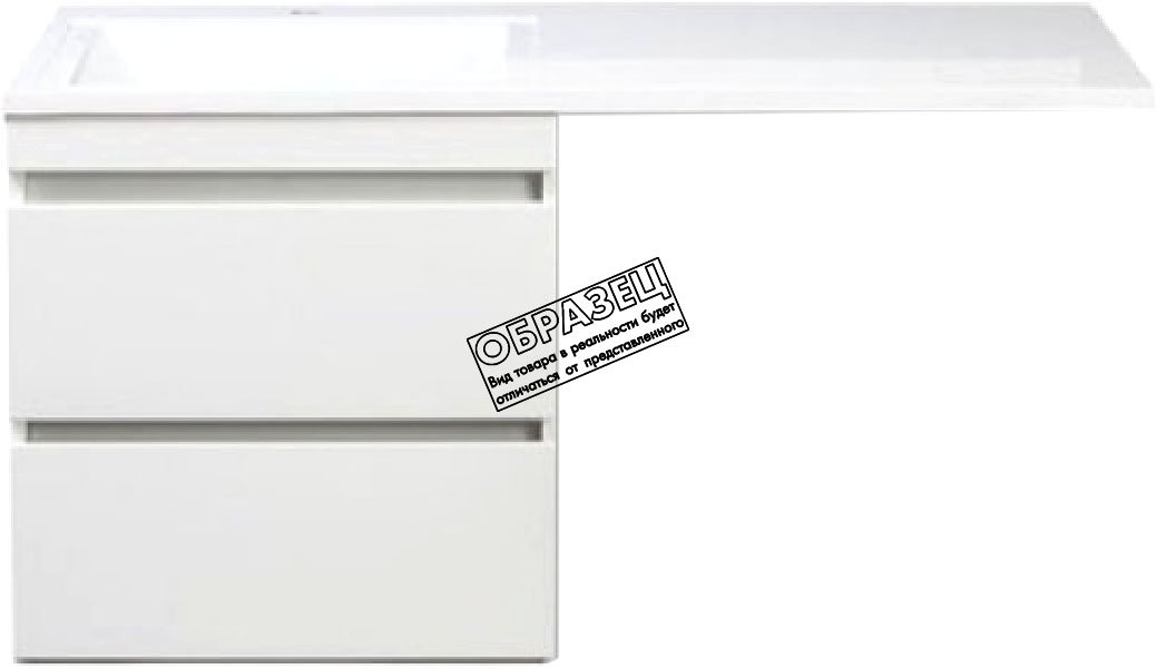 

Style Line Тумба под умывальник Оптима 40 2 ящика Люкс Plus (подвесная)