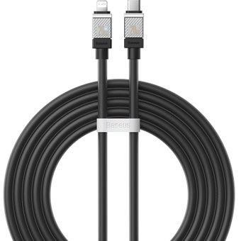 Кабель Baseus CoolPlay Series USB Type-C - Lightning (2 м, черный)