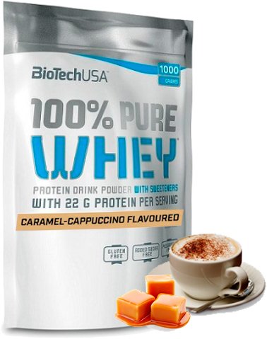 

Протеин комплексный BioTech USA 100% Pure Whey (карамель-капучино, 1000 г)