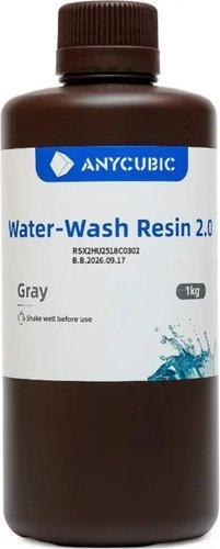Фотополимер Anycubic Water-wash 2.0 SSX2GY-10 (1л, серый)