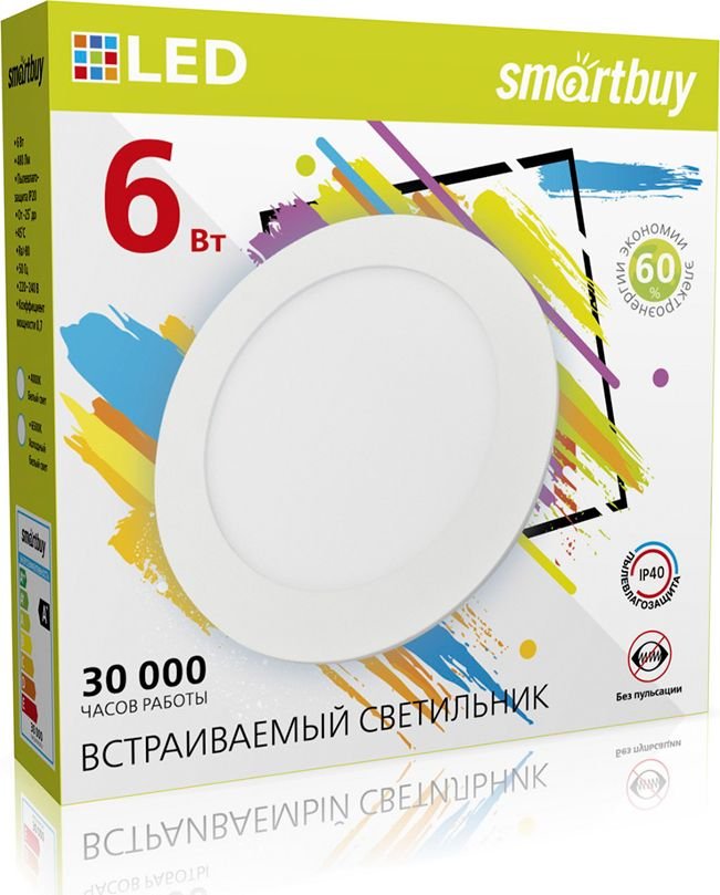 

Точечный светильник SmartBuy SBL-DL-6-65K