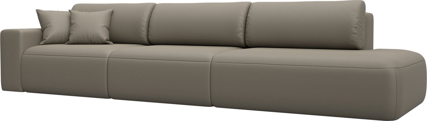 

Диван Лига диванов Лига-036 НПБ Модерн Лонг подлокотник слева 127689L (экокожа Grifon 04 бежевый)