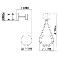 Бра Moderli Bestia V4030-1W