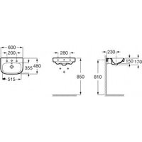 Умывальник Roca Debba 60x48 A325994000