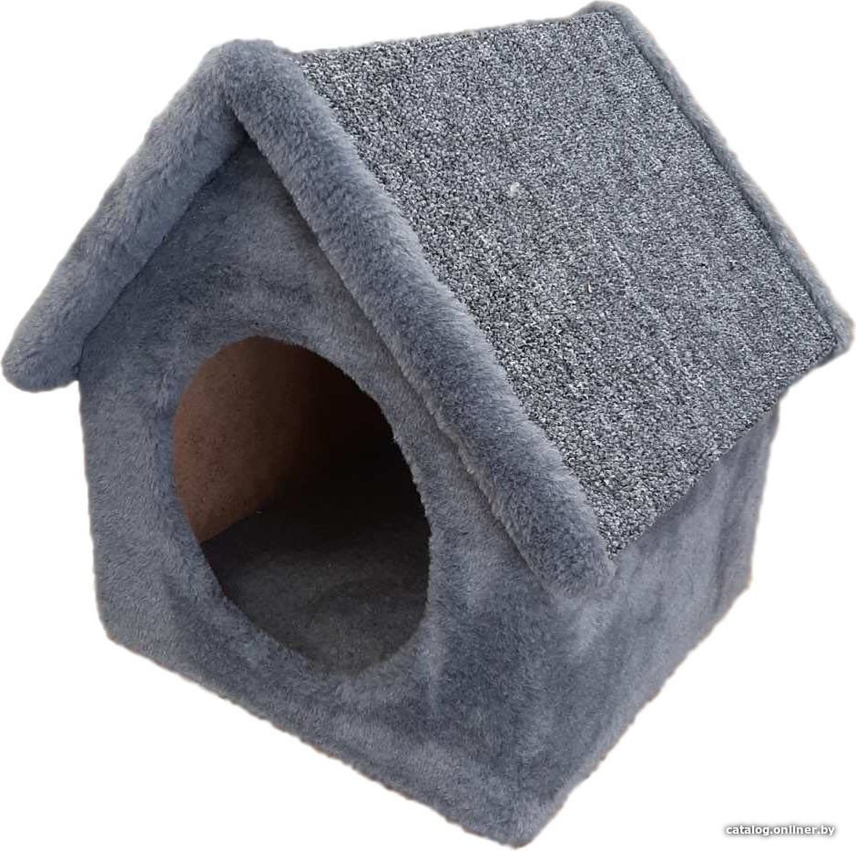 Домик Cat House Будка 38 (серый)