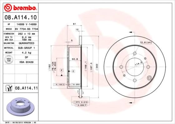 

Brembo 08A11411