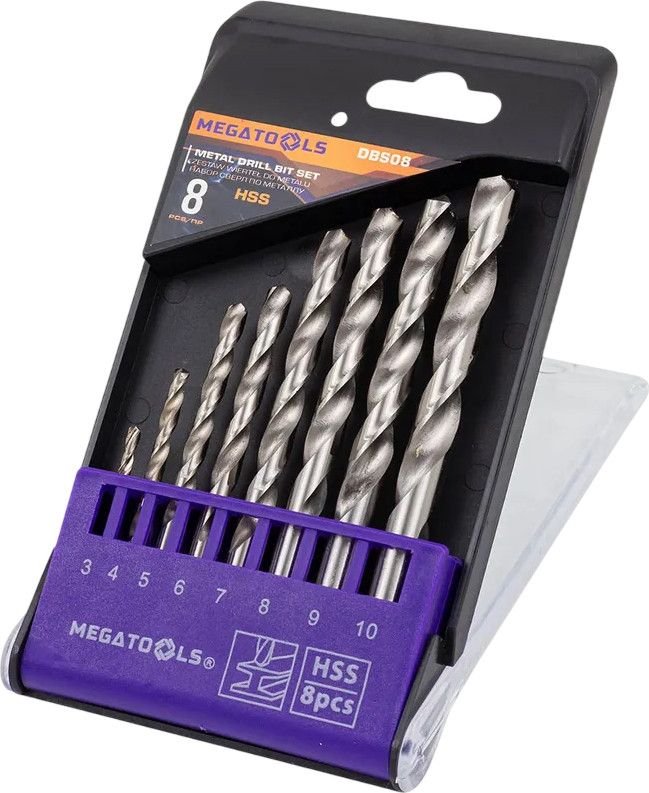 Набор сверл Megatools MT-DBS08 (60712)