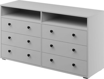 Комод Bravo Мебель Оскар 6 ящиков (белый снег)
