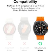 Чехол Ringke Slim+Glass для Galaxy Watch Ultra 47mm 2024/ 2025 Matte Black