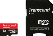 microSDHC Class 10 UHS-I 8GB + адаптер (TS8GUSDU1)