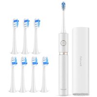 Электрическая зубная щетка Fairywill P11 (белый, 8 насадок)