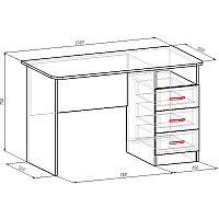 Стол Мебель-класс Альянс МКД-218 (белый/дуб сонома)
