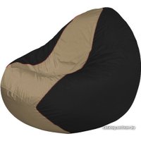 Кресло-мешок Flagman Classic К2.1-241 (черный/бежевый)