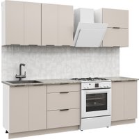 Готовая кухня Mio Tesoro Софти-180 без столешницы (белый/кашемир)