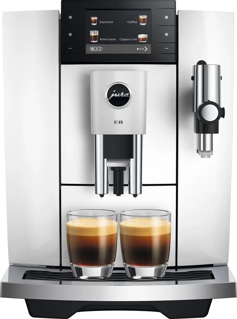 Кофемашина JURA E8 Piano White ED 15747 (белый)
