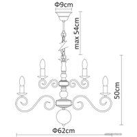 Подвесная люстра Arte Lamp Isabel A1129LM-12AB