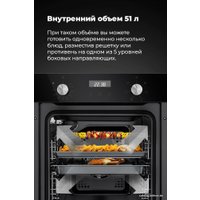 Электрический духовой шкаф MAUNFELD EOEM.519B