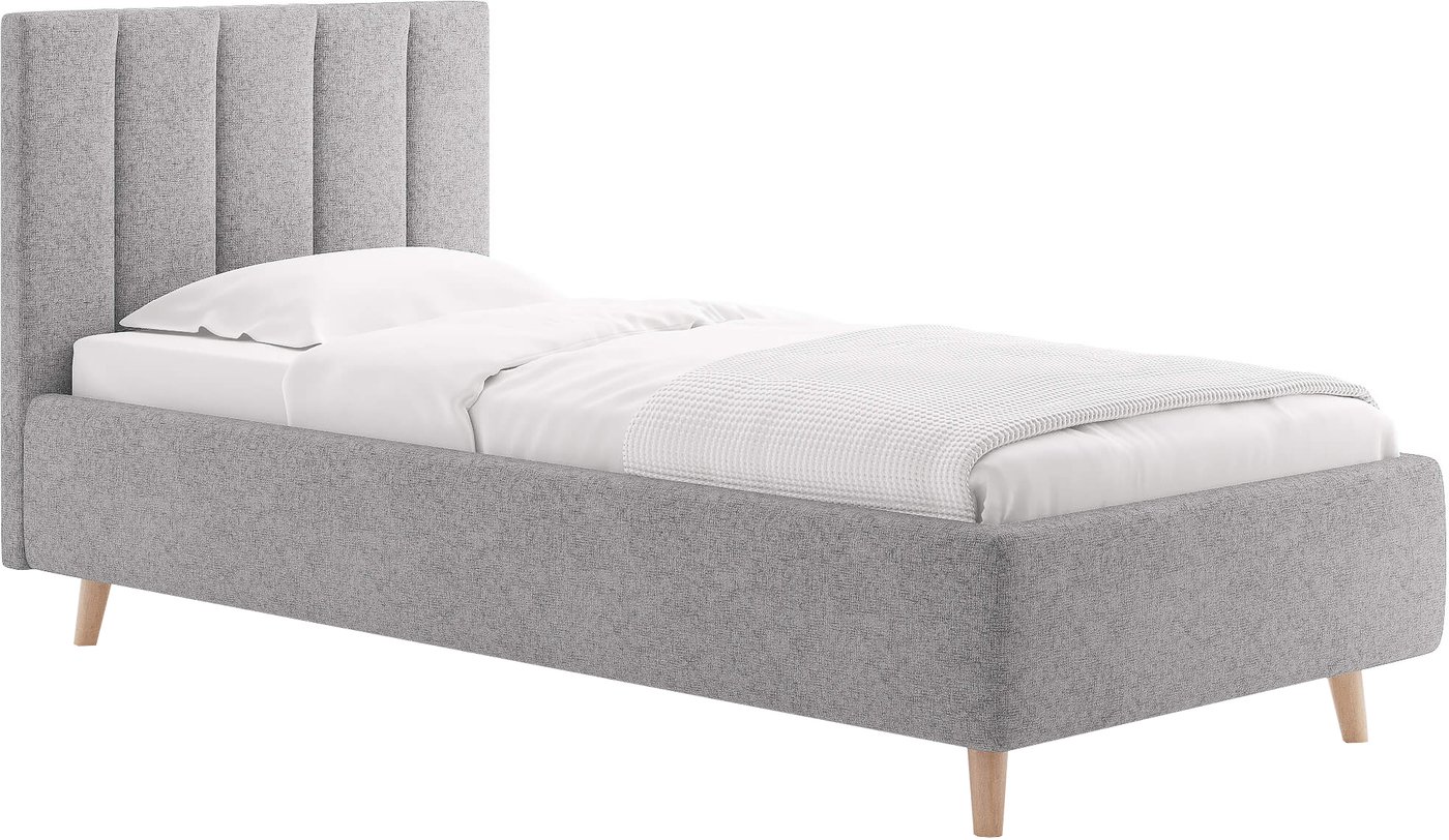 Кровать Сонум Alma 90x200 (кашемир светло-серый)