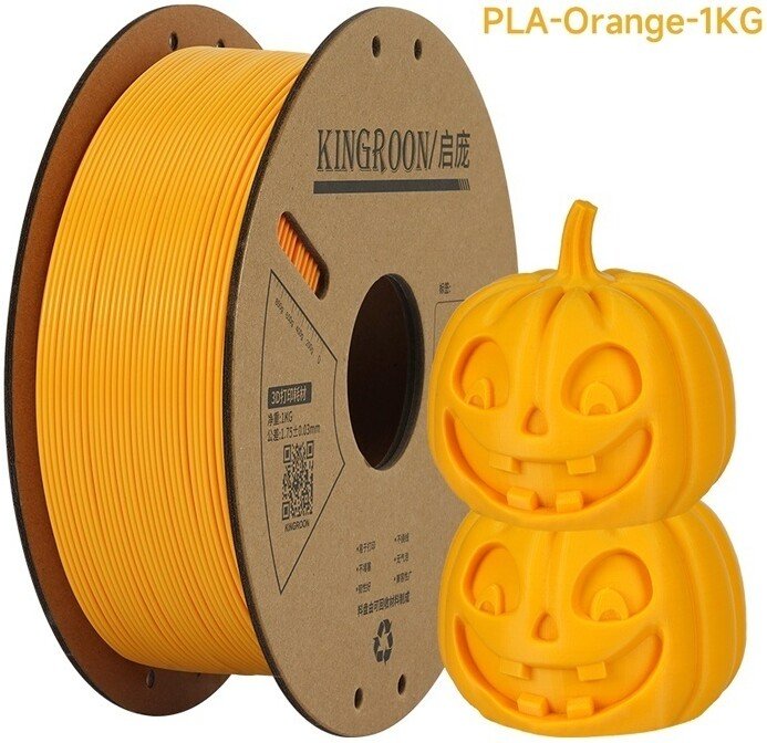 Филамент Kingroon PLA 1.75мм NPLA008 (1 кг, оранжевый)