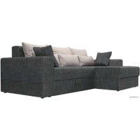 Угловой диван Mebelico Майами 15 114891 (правый, рогожка, серый)