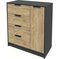 Тумба Интерлиния Концепт КТ-Т90 (дуб золотой/антрацит)