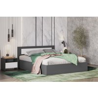 Кровать NN мебель Дольче 160х200 (графит/белый)