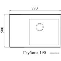 Кухонная мойка FostoGran FG Веста (404-антрацит)