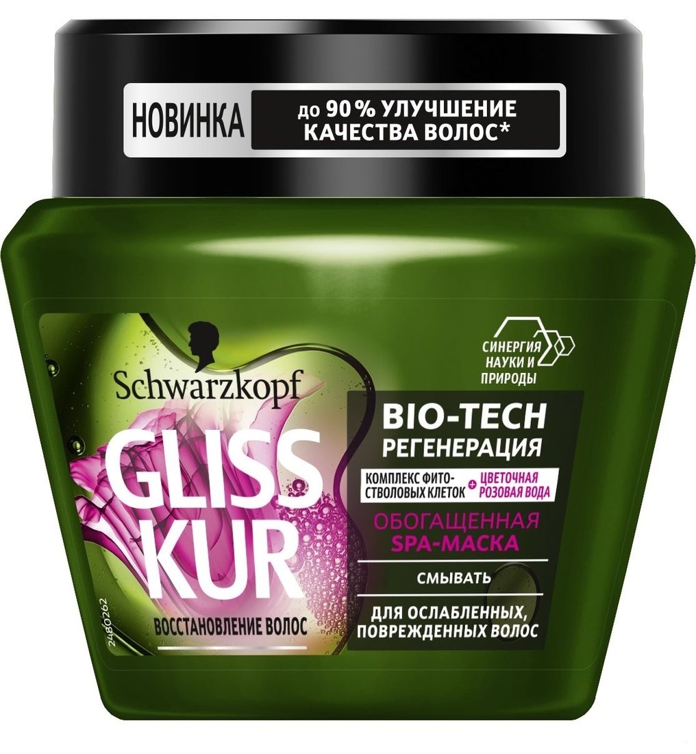 

Маска Gliss Kur Bio-Tech pегенерация SPA для ослабленных волос 300 мл