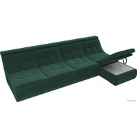 Модульный диван Лига диванов Холидей люкс 105555 (велюр, зеленый)