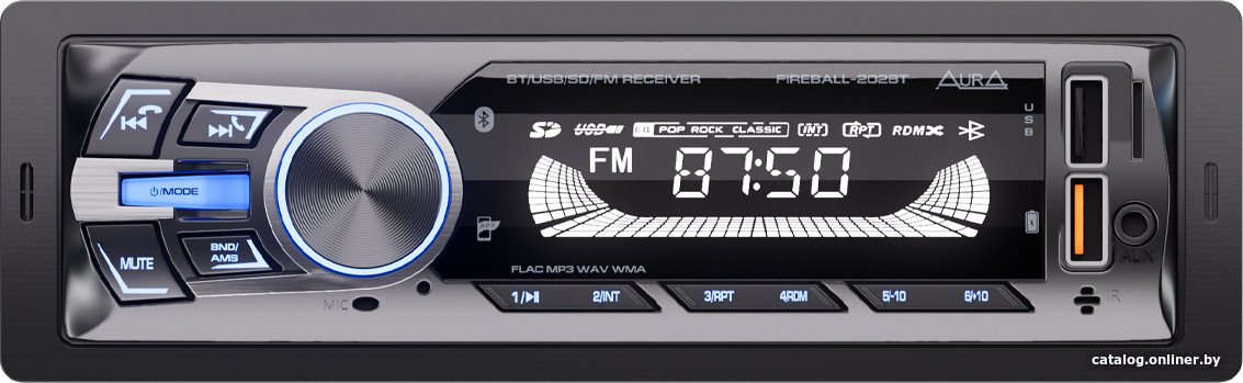 USB-магнитола Aura Fireball-202BT