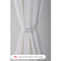 Шторка-занавеска для ванны Home One Linen 180x200 412877 (белый)