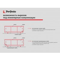Фронтальный экран под ванну Perfecto Linea 36-031812 3D 1.5 м (конфетти)