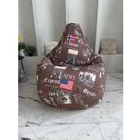 Кресло-мешок Flagman Груша Мега Г3.7-05 Times (коричневый)