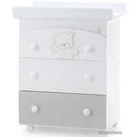 Детский комод Italbaby Jolie 070.7028-0530 (белый/серый)