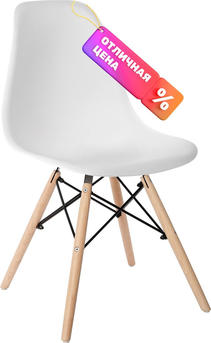 Стул Mio Tesoro Бари SC-001 (белый/дерево)