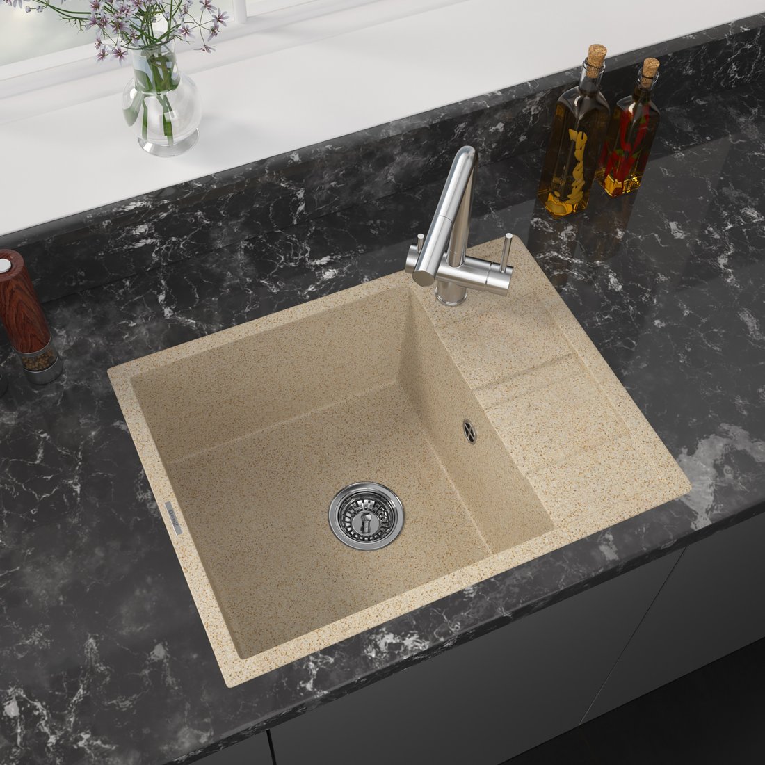 

Кухонная мойка ZorG Apollo 65 (песчаный берег)