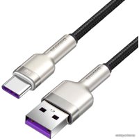 Кабель Baseus Cafule Series Metal Data Cable USB Type-A - Type-C 66W CAKF000201 (2 м, черный)