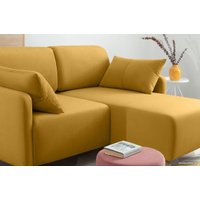 Угловой диван Divan Льери Мини Velvet Yellow 240326 (желтый)