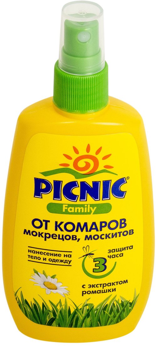 

Спрей от насекомых Picnic Family 120 мл