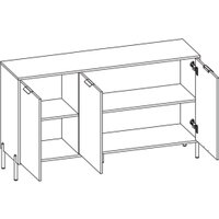 Тумба Black Red White Paloma KOM3D (дымчатый зеленый)