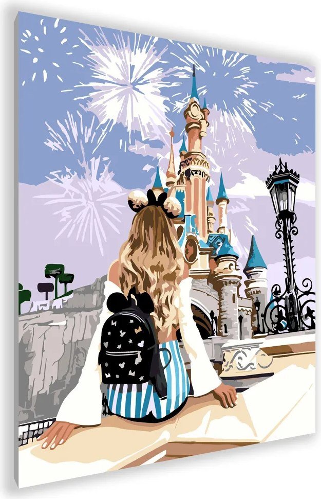 

Картина по номерам PaintLine Девушка в Диснейленде PL-00144