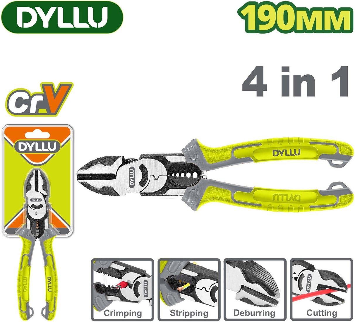 Кусачки боковые (бокорезы) Dyllu DTPL3778